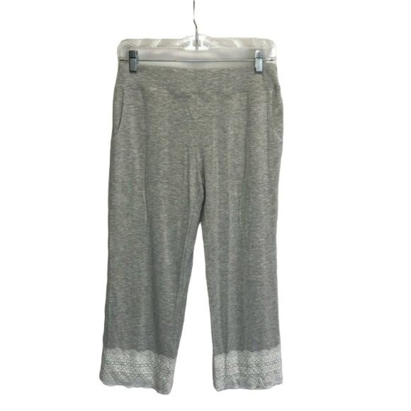 Charter Club Lace Trim Knit Pajamas Pant - Picture 2 of 8